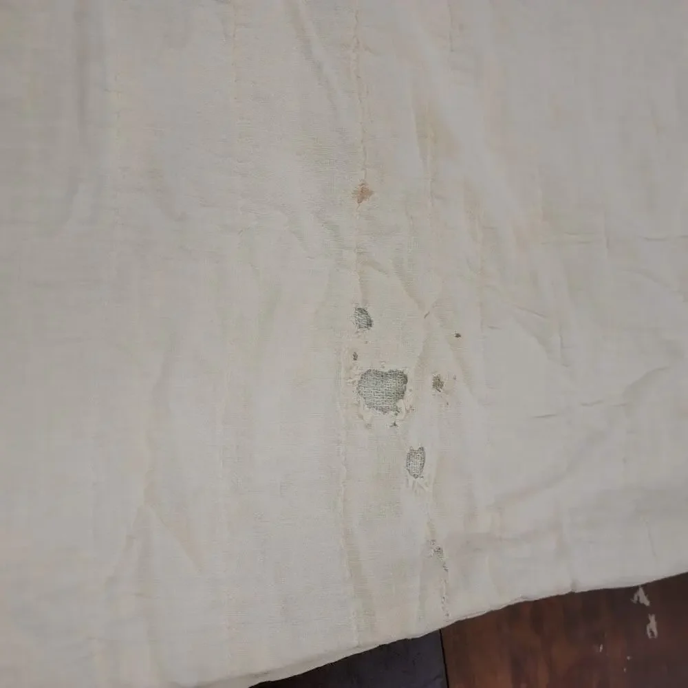 Vintage Handmade Quilt Full OR Twin Bedspread Blanket Farmhouse Cabin 51x72